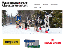 Tablet Screenshot of amundsenrace.com